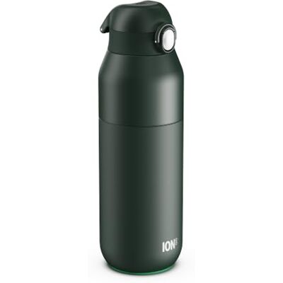 Ion8 PRIMO REVIVE Gourde Isotherme 720 ml (24 oz)- Bouteille Étanche en Acier Inoxydable, Couvercle Rabattable, Ouverture à Une Touche, Débit Rapide, Chaud et Froid, Vert Foncé - Publicité Ion8 PRIMO REVIVE Gourde Isotherme 720 ml (24 oz)- Bouteille Étanche en Acier Inoxydable, Couvercle Rabattable, Ouverture à Une Touche, Débit Rapide, Chaud et Froid, Vert Foncé - Publicité