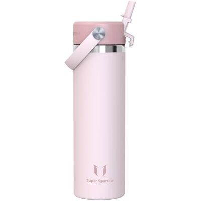 Super Sparrow Sparrow Gourde Isotherme avec Paille-Gourdes Inox 750ml Bouteille Isotherme Bouteille Isotherme avec Paille Gourde Inox , Anti-Fuite sans BPA, Chaud & Froid, Lave-Vaisselle, Sport, Quotidienne, Voyage - Publicité Super Sparrow Sparrow Gourde Isotherme avec Paille-Gourdes Inox 750ml Bouteille Isotherme Bouteille Isotherme avec Paille Gourde Inox , Anti-Fuite sans BPA, Chaud & Froid, Lave-Vaisselle, Sport, Quotidienne, Voyage - Publicité