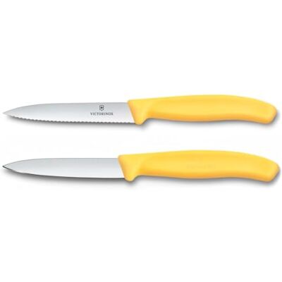 Ensemble de Couteaux Victorinox Swiss Classic pour Tomates et Épluchures - Ustensiles de Cuisine - Publicité Ensemble de Couteaux Victorinox Swiss Classic pour Tomates et Épluchures - Ustensiles de Cuisine - Publicité