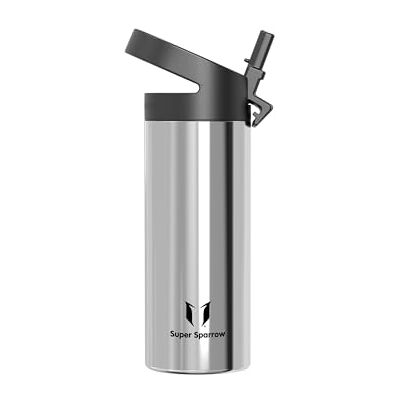 Super Sparrow Sparrow Gourde Isotherme 500ml/750ml/1L/1.2L Inox Gourdes avec Paille Bouteille Isotherme avec Paille Gourde Inox , Anti-Fuite sans BPA, Chaud & Froid, Lave-Vaisselle, Sport, École ou Voyage - Publicité Super Sparrow Sparrow Gourde Isotherme 500ml/750ml/1L/1.2L Inox Gourdes avec Paille Bouteille Isotherme avec Paille Gourde Inox , Anti-Fuite sans BPA, Chaud & Froid, Lave-Vaisselle, Sport, École ou Voyage - Publicité