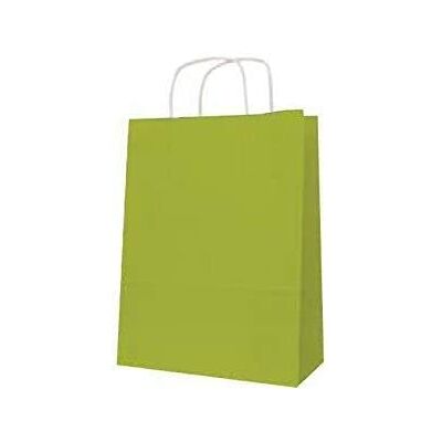 Apli 101848 50 Sacs Kraft, 24cm x 11cm x 31cm, Vert Lime - Publicité Apli 101848 50 Sacs Kraft, 24cm x 11cm x 31cm, Vert Lime - Publicité