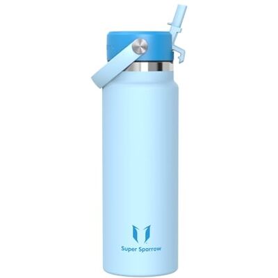 Super Sparrow Sparrow Gourde Isotherme 1L Inox Gourdes avec Paille Bouteille Isotherme Bouteille Isotherme avec Paille Gourde Inox , Anti-Fuite sans BPA, Chaud & Froid, Lave-Vaisselle, Sport, Quotidienne, Voyage - Publicité Super Sparrow Sparrow Gourde Isotherme 1L Inox Gourdes avec Paille Bouteille Isotherme Bouteille Isotherme avec Paille Gourde Inox , Anti-Fuite sans BPA, Chaud & Froid, Lave-Vaisselle, Sport, Quotidienne, Voyage - Publicité