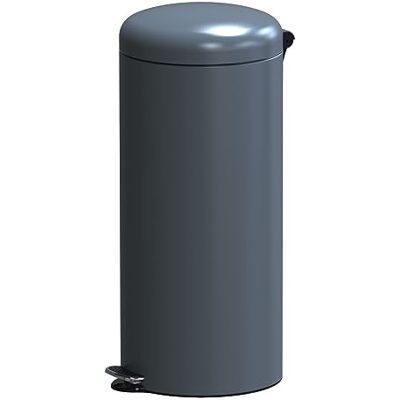 KITCHEN MOVE Poubelle de cuisine à pédale basique chic cylindrique 30L URBAN Gris mat en acier inox avec seau - Publicité KITCHEN MOVE Poubelle de cuisine à pédale basique chic cylindrique 30L URBAN Gris mat en acier inox avec seau - Publicité