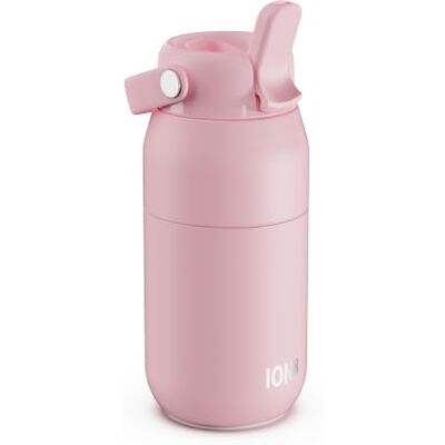Ion8 PRIMO URBAN Gourde Isotherme 360 ml (12 oz)- Bouteille Étanche en Acier Inoxydable avec Couvercle Paille, Débit Rapide, Pour Boissons Froides, Format Porte-Gobelet, Rose Clair - Publicité Ion8 PRIMO URBAN Gourde Isotherme 360 ml (12 oz)- Bouteille Étanche en Acier Inoxydable avec Couvercle Paille, Débit Rapide, Pour Boissons Froides, Format Porte-Gobelet, Rose Clair - Publicité