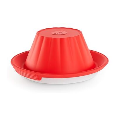 Lékué Moule à pudding de silicone avec assiette céramique - Publicité Lékué Moule à pudding de silicone avec assiette céramique - Publicité