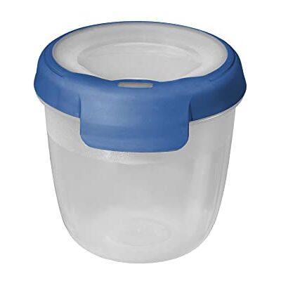 Curver Boîte alimentaire rectangulaire multi usage 0,4L en polypropylène 100% recyclé, 10x10x9,5 cm, adapté au Micro-Ondes, Lave-Vaisselle, Congélateur- Bleu - Publicité Curver Boîte alimentaire rectangulaire multi usage 0,4L en polypropylène 100% recyclé, 10x10x9,5 cm, adapté au Micro-Ondes, Lave-Vaisselle, Congélateur- Bleu - Publicité