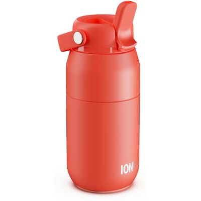 Ion8 PRIMO URBAN Gourde Isotherme 360 ml (12 oz)- Bouteille Étanche en Acier Inoxydable avec Couvercle Paille, Débit Rapide, Pour Boissons Froides, Format Porte-Gobelet, Corail - Publicité Ion8 PRIMO URBAN Gourde Isotherme 360 ml (12 oz)- Bouteille Étanche en Acier Inoxydable avec Couvercle Paille, Débit Rapide, Pour Boissons Froides, Format Porte-Gobelet, Corail - Publicité