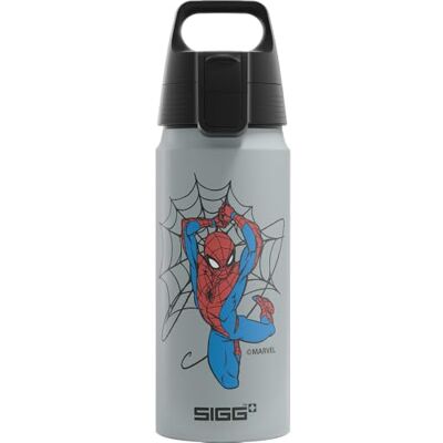 Sigg Gourde en aluminium pour enfant WMB ONE Kids Spiderman 1962 Convient pour les boissons gazeuses Anti-fuite Légère Sans BPA Certifié climatiquement neutre Sport et l'école Gris - Publicité Sigg Gourde en aluminium pour enfant WMB ONE Kids Spiderman 1962 Convient pour les boissons gazeuses Anti-fuite Légère Sans BPA Certifié climatiquement neutre Sport et l'école Gris - Publicité