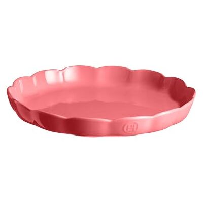 Emile Henry Plat à Tarte Ø 31 cm – Céramique Haute Résistance – Cuisson Homogène et Tarte Dorée à Cœur – Coloris Rose Candy – Fabriqué en France - Publicité Emile Henry Plat à Tarte Ø 31 cm – Céramique Haute Résistance – Cuisson Homogène et Tarte Dorée à Cœur – Coloris Rose Candy – Fabriqué en France - Publicité