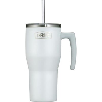 Thermos REFRESHING SERIES Gobelet isotherme 0,85 l Blanc mat Avec paille et poignée Pour les déplacements, le travail ou la maison Double paroi en acier inoxydable neutre au goût - Publicité Thermos REFRESHING SERIES Gobelet isotherme 0,85 l Blanc mat Avec paille et poignée Pour les déplacements, le travail ou la maison Double paroi en acier inoxydable neutre au goût - Publicité