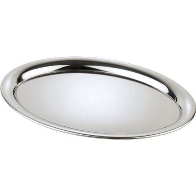 APS Plateau 29 x 22 cm, H: 1 cm, Oval Acier Inoxydable, Poli - Publicité APS Plateau 29 x 22 cm, H: 1 cm, Oval Acier Inoxydable, Poli - Publicité