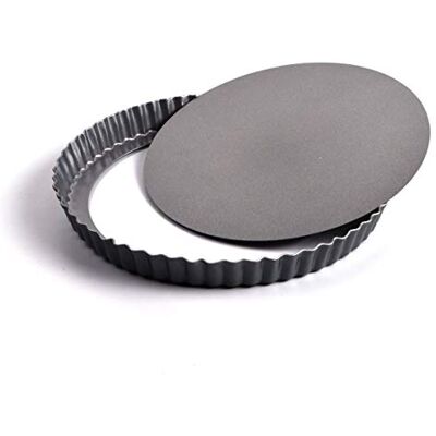 joeji's Kitchen Moule à tarte anti-adhésif 22 cm Parfait pour tarte, quiche, gateau Plat a tarte à fond amovible - Publicité joeji's Kitchen Moule à tarte anti-adhésif 22 cm Parfait pour tarte, quiche, gateau Plat a tarte à fond amovible - Publicité