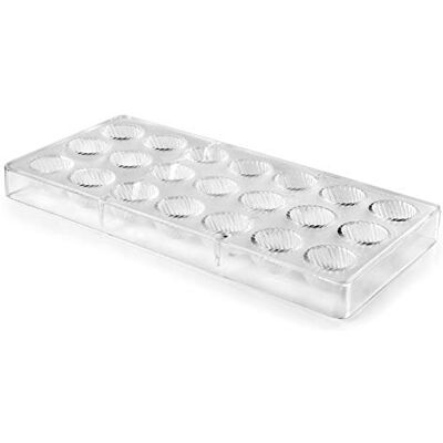 LACOR 66870 _ Moule en chocolat semi-sphère, blanc, 28x28x3 cm - Publicité LACOR 66870 _ Moule en chocolat semi-sphère, blanc, 28x28x3 cm - Publicité