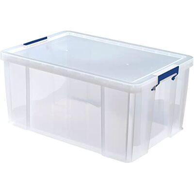 BANKERS BOX Boîte de rangement ProStore 70 L, 30 x 58 x 38.5 cm, avec couvercle et poignées, format A4, empilable, plastique transparent sans BPA, 7731001 - Publicité BANKERS BOX Boîte de rangement ProStore 70 L, 30 x 58 x 38.5 cm, avec couvercle et poignées, format A4, empilable, plastique transparent sans BPA, 7731001 - Publicité