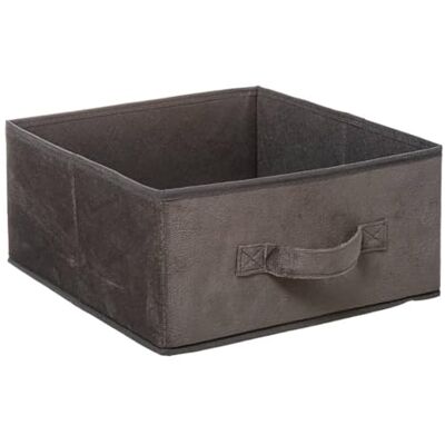 5 five simply smart Five Boîte de Rangement en Velours Gris Foncé 31 x 31 x 15 cm - Publicité 5 five simply smart Five Boîte de Rangement en Velours Gris Foncé 31 x 31 x 15 cm - Publicité