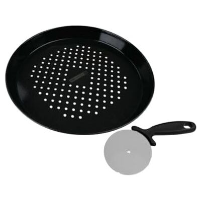 FMprofessional FM Professional 9913750 Roulette à pizza, Coupe pizza, Plaque à pizza perforée, plaque pour pizza surgelée, Acier inoxydable, aluminium, 32 cm, 21 cm - Publicité FMprofessional FM Professional 9913750 Roulette à pizza, Coupe pizza, Plaque à pizza perforée, plaque pour pizza surgelée, Acier inoxydable, aluminium, 32 cm, 21 cm - Publicité