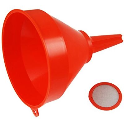 Greenstar UNIVERSEL Entonnoir En Plastique Avec Filtre Amovible Pour Bricolage Ou Mécanique 145 mm Rouge - Publicité Greenstar UNIVERSEL Entonnoir En Plastique Avec Filtre Amovible Pour Bricolage Ou Mécanique 145 mm Rouge - Publicité