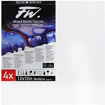 Daler-Rowney FW Toile rigide pour médias mixtes - Toile - Publicité Daler-Rowney FW Toile rigide pour médias mixtes - Toile - Publicité