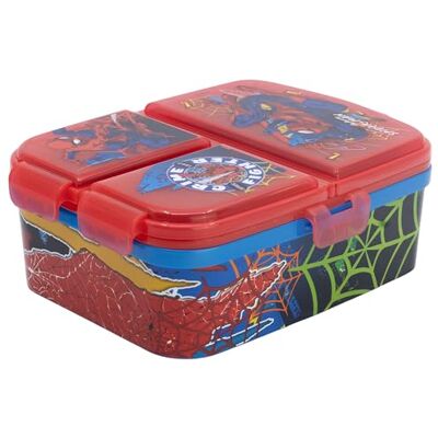 Stor Boîte Repas Enfant Spider-Man 4 Compartiments 1944ml Lunch Box XL sans BPA pour Enfants Bento Scolaire en Plastique avec Fermeture Sécurisée - Publicité Stor Boîte Repas Enfant Spider-Man 4 Compartiments 1944ml Lunch Box XL sans BPA pour Enfants Bento Scolaire en Plastique avec Fermeture Sécurisée - Publicité