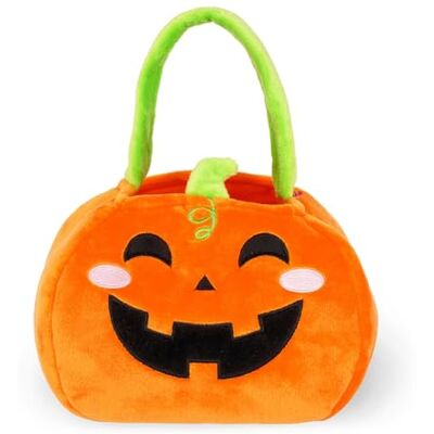 LEGAMI Sac pour Halloween Des bonbons ou un sort, Pumpkin, sac à bonbons, sac à friandises, en tissu souple pliable, avec poignée, 20 x 35 x 3 cm - Publicité LEGAMI Sac pour Halloween Des bonbons ou un sort, Pumpkin, sac à bonbons, sac à friandises, en tissu souple pliable, avec poignée, 20 x 35 x 3 cm - Publicité