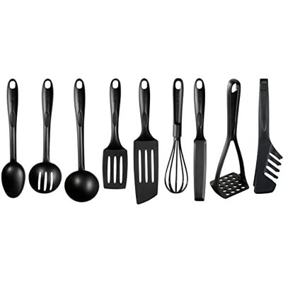 Tefal Bienvenue K001S925 Set de spatules 9 pièces, préparer, cuisiner, servir, résistant à la chaleur, passe au lave-vaisselle, ne raye pas - Publicité Tefal Bienvenue K001S925 Set de spatules 9 pièces, préparer, cuisiner, servir, résistant à la chaleur, passe au lave-vaisselle, ne raye pas - Publicité