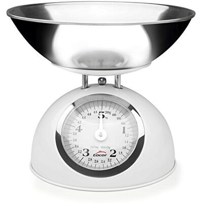 LACOR 61714 – Pèse-Personne Acier, Blanc, 25x23x15 cm - Publicité LACOR 61714 – Pèse-Personne Acier, Blanc, 25x23x15 cm - Publicité