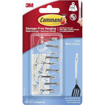 Crochets Transparents COMMAND - Discrets, Facile à Retirer - Publicité Crochets Transparents COMMAND - Discrets, Facile à Retirer - Publicité