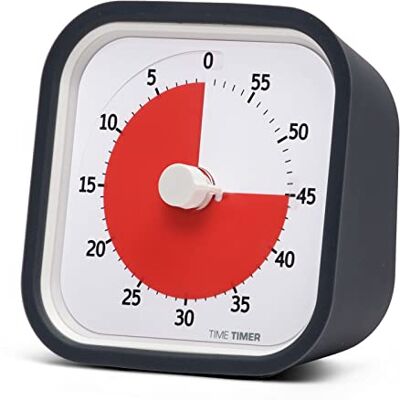 TIME TIMER Mod Minuteur Visuel pour l'apprentissage en Classe, Outil d'étude à Domicile et réunions avec Fonctionnement Silencieux et Couvercle en Silicone - Publicité TIME TIMER Mod Minuteur Visuel pour l'apprentissage en Classe, Outil d'étude à Domicile et réunions avec Fonctionnement Silencieux et Couvercle en Silicone - Publicité
