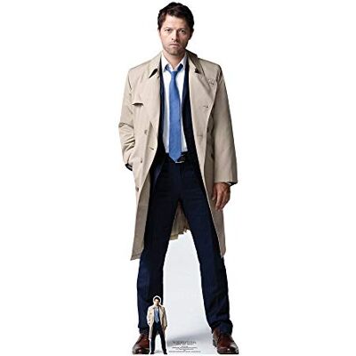 STAR CUTOUTS SC1351 Castiel (Supernatural) Misha Collins Découpe en carton Taille réelle 184 cm de haut 63 cm de large Multicolore - Publicité STAR CUTOUTS SC1351 Castiel (Supernatural) Misha Collins Découpe en carton Taille réelle 184 cm de haut 63 cm de large Multicolore - Publicité