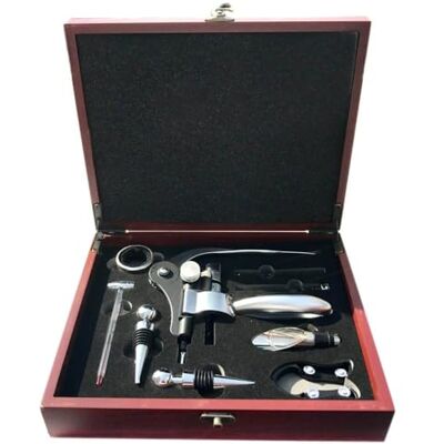 Sens Original Coffret Accessoires à vin Luxe 9 pièces - Sens Original - Publicité Sens Original Coffret Accessoires à vin Luxe 9 pièces - Sens Original - Publicité