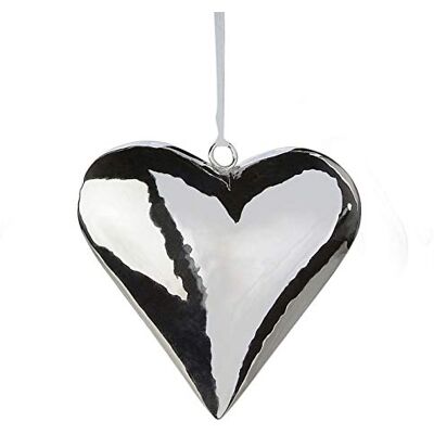 formano Cœur décoratif à suspendre, 15 cm, argenté, en forme de cœur, en acier inoxydable, pour la Saint-Valentin - Publicité formano Cœur décoratif à suspendre, 15 cm, argenté, en forme de cœur, en acier inoxydable, pour la Saint-Valentin - Publicité