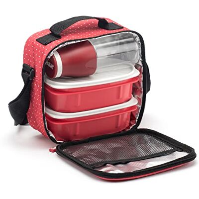 Tatay Borsa Termica Porta Pranzo - sac à lunch, 2 contenants, bouteille 400ml - Publicité Tatay Borsa Termica Porta Pranzo - sac à lunch, 2 contenants, bouteille 400ml - Publicité