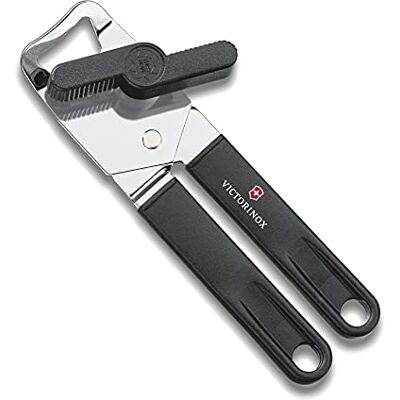 Victorinox Ouvre-Boîte Universel avec Décapsuleur en Acier Inox, Noir Outil de cuisine robuste pour une coupe nette sans bords tranchants. Inox durable et entretien facile. Publicité Victorinox Ouvre-Boîte Universel avec Décapsuleur en Acier Inox, Noir Outil de cuisine robuste pour une coupe nette sans bords tranchants. Inox durable et entretien facile. Publicité