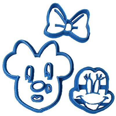 Coupe-fondant Minnie Minnie - Bleu - 8x7x1.5 cm - Publicité Coupe-fondant Minnie Minnie - Bleu - 8x7x1.5 cm - Publicité