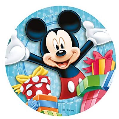 Dekora - Mickey - 20 cm - papier comestible en wafers - Publicité Dekora - Mickey - 20 cm - papier comestible en wafers - Publicité