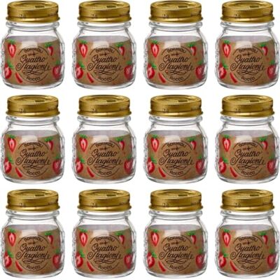 Bormioli Rocco - Quattro Stagioni 250 ml - Pot en verre - Publicité Bormioli Rocco - Quattro Stagioni 250 ml - Pot en verre - Publicité