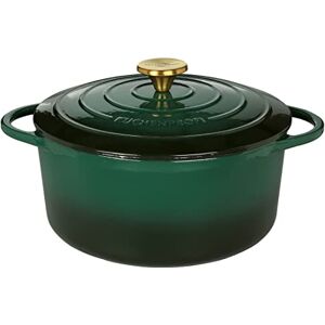Küchenprofi Cocotte en fonte avec couvercle, intérieur vert/noir, 26 cm, cocotte en fonte émaillée, tous feux (y compris l'induction), pour ragoûter, cuire, rôtir - Publicité Küchenprofi Cocotte en fonte avec couvercle, intérieur vert/noir, 26 cm, cocotte en fonte émaillée, tous feux (y compris l'induction), pour ragoûter, cuire, rôtir - Publicité