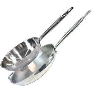 ELO 9903450 Lot de 2 poêles 28 cm et 32 cm, 2 poêles en acier inoxydable, poêle à frire en acier inoxydable, 28 cm et 32 cm, Gris 9 - Publicité ELO 9903450 Lot de 2 poêles 28 cm et 32 cm, 2 poêles en acier inoxydable, poêle à frire en acier inoxydable, 28 cm et 32 cm, Gris 9 - Publicité