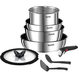 Tefal Ingenio Batterie de cuisine 8 pièces, Poêles, Casseroles, Poignée amovible, Induction, Acier inoxydable, Revêtement antiadhésif, Empilable, Compatible lave-vaisselle, Emotion L8979804 - Publicité Tefal Ingenio Batterie de cuisine 8 pièces, Poêles, Casseroles, Poignée amovible, Induction, Acier inoxydable, Revêtement antiadhésif, Empilable, Compatible lave-vaisselle, Emotion L8979804 - Publicité
