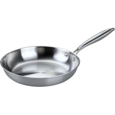 Fackelmann Poêle Triply Inox 18/10 28 cm Tous Feux Sans PFAS - Publicité Fackelmann Poêle Triply Inox 18/10 28 cm Tous Feux Sans PFAS - Publicité