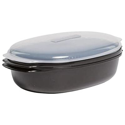 Whirlpool W10660052 Récipient vapeur pour micro-ondes, 33 3/4" x 21 x 14 cm, Noir - Publicité Whirlpool W10660052 Récipient vapeur pour micro-ondes, 33 3/4" x 21 x 14 cm, Noir - Publicité