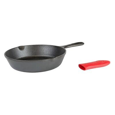 Lodge Mini support de poignée de poêle à frire en fonte de silicone rouge 20,3 cm - Publicité Lodge Mini support de poignée de poêle à frire en fonte de silicone rouge 20,3 cm - Publicité