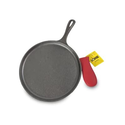 Lodge Crêpière en fonte 26cm Tous feux – Manchon de protection en silicone - Publicité Lodge Crêpière en fonte 26cm Tous feux – Manchon de protection en silicone - Publicité