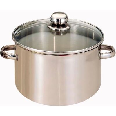 Baumalu Faitout avec Couvercle Verre Acier Inoxydable Tous Feux dont Induction Triple Fond Diffuseur, Répartition Homogène de la Chaleur Poignées en Métal Ø24cm - Publicité Baumalu Faitout avec Couvercle Verre Acier Inoxydable Tous Feux dont Induction Triple Fond Diffuseur, Répartition Homogène de la Chaleur Poignées en Métal Ø24cm - Publicité