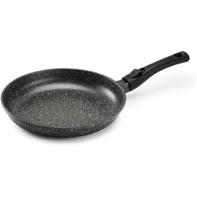 Pradel Excellence PCUI001003 Poêle en Fonte d'Aluminium Premium Ø28cm Revêtement Anti-Adhésif Façon Pierre Manche Amovible Tout Feu, Induction, Four, Noir - Publicité Pradel Excellence PCUI001003 Poêle en Fonte d'Aluminium Premium Ø28cm Revêtement Anti-Adhésif Façon Pierre Manche Amovible Tout Feu, Induction, Four, Noir - Publicité