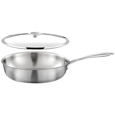 Cuisinox Gourmet Sauteuse 24 cm inox Triply Compatible tous feux dont induction Acier Inoxydable 18/1 Poignée Fixe Couvercle Sans PFAS, PTFE, PFOA Made in France - Publicité Cuisinox Gourmet Sauteuse 24 cm inox Triply Compatible tous feux dont induction Acier Inoxydable 18/1 Poignée Fixe Couvercle Sans PFAS, PTFE, PFOA Made in France - Publicité