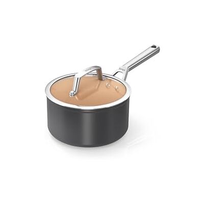 NINJA CW90218UK Casserole en céramique avec couvercle, anti-adhésive (pas de PFAs, PFOA, plomb ou cadmium), compatible induction, poignée en acier inoxydable, passe au four jusqu'à 285 °C, terre cuite - Publicité NINJA CW90218UK Casserole en céramique avec couvercle, anti-adhésive (pas de PFAs, PFOA, plomb ou cadmium), compatible induction, poignée en acier inoxydable, passe au four jusqu'à 285 °C, terre cuite - Publicité