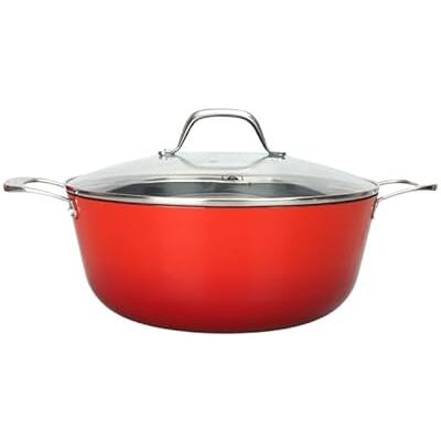 Laguiole Cuisson AirIron Rouge 24cm Faitout en Fonte - Publicité Laguiole Cuisson AirIron Rouge 24cm Faitout en Fonte - Publicité