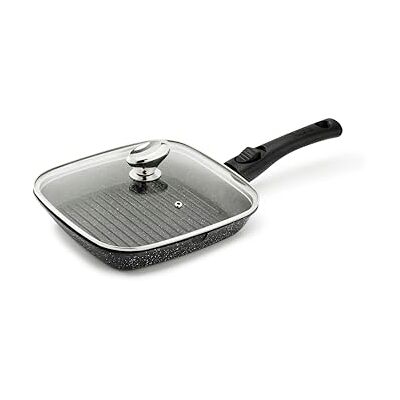 Pradel Excellence PCUI001021 Poêle Grill 24 x 24 cm avec Couvercle Verre Fonte d’Aluminium Revêtement Antiadhésif façon pierre Manche Amovible Tous Feux, Four, Lave-Vaisselle - Publicité Pradel Excellence PCUI001021 Poêle Grill 24 x 24 cm avec Couvercle Verre Fonte d’Aluminium Revêtement Antiadhésif façon pierre Manche Amovible Tous Feux, Four, Lave-Vaisselle - Publicité