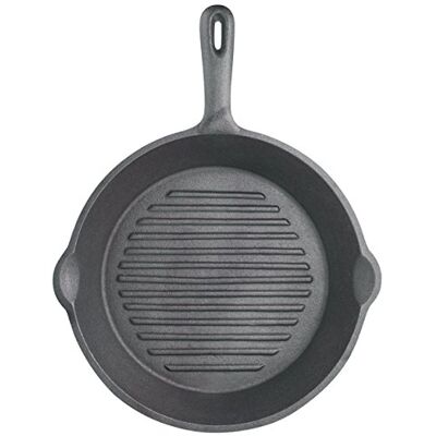 KitchenCraft Kitchen Craft Poêle en Fonte Ronde pour Plaque à Induction, Naturellement Antiadhésive, 24 cm - Publicité KitchenCraft Kitchen Craft Poêle en Fonte Ronde pour Plaque à Induction, Naturellement Antiadhésive, 24 cm - Publicité